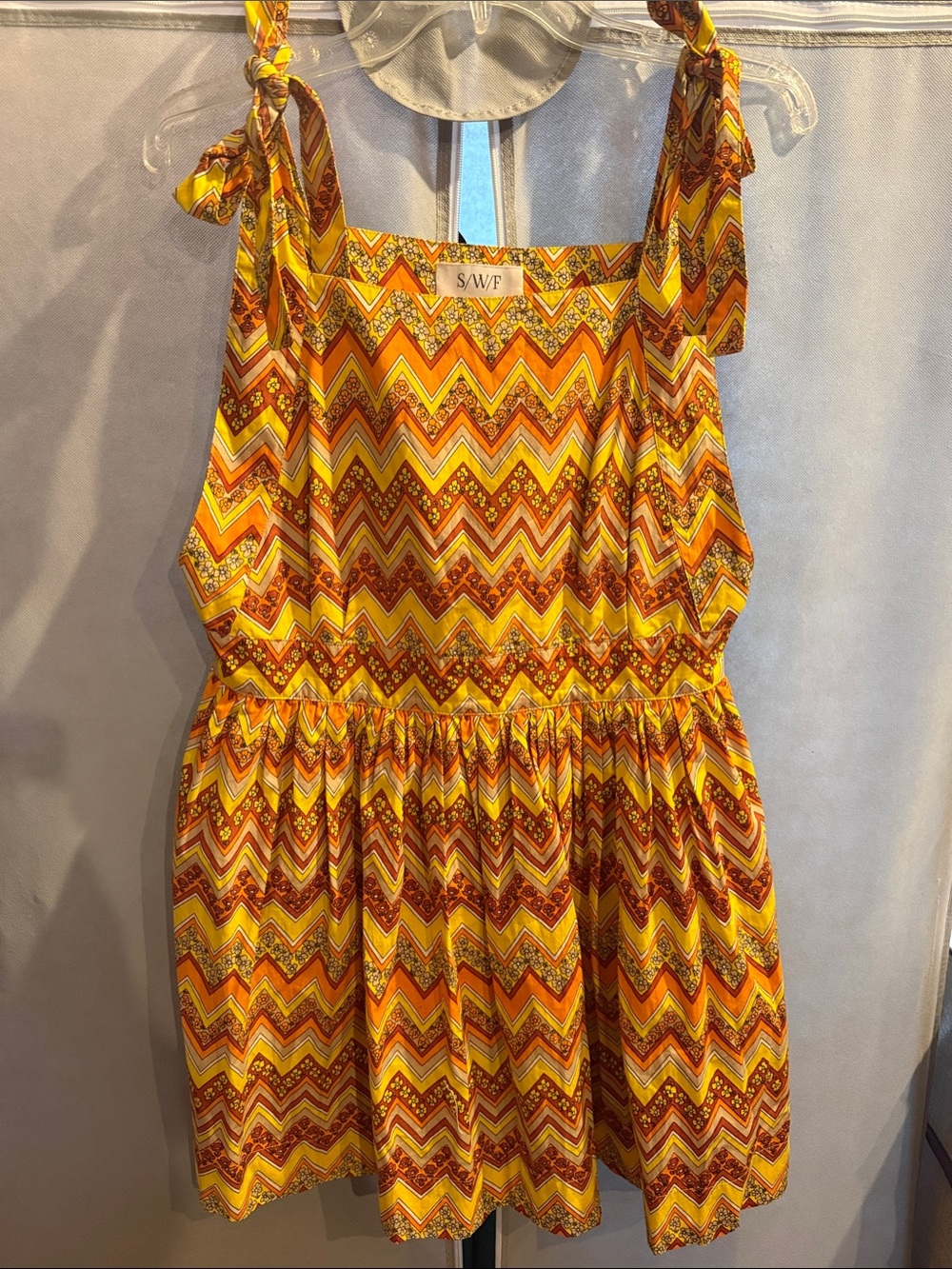 S/W/F Pinafore Tie up Dress